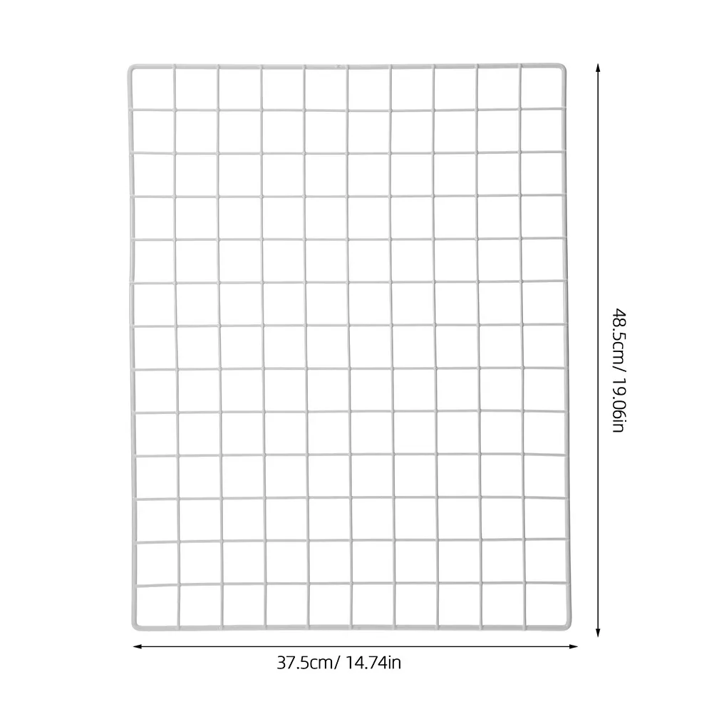 2Pcs Iron Wire Grid Wall Display Kindergarten Large Photo Panel Multifunctional Hanging Organizer Metal Frame Wire Grid Panel