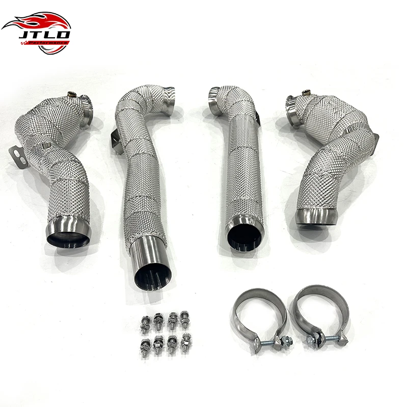 Stainless Steel Downpipe For Mercedes Benz AMG GT High Flow Performance Downpipe Exhaust System