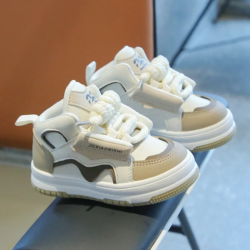 Primavera autunno scarpe per bambini per ragazzo Patchwork ragazze scarpe causali moda Versatile bambini scuola Sneakers alte antiscivolo Hot