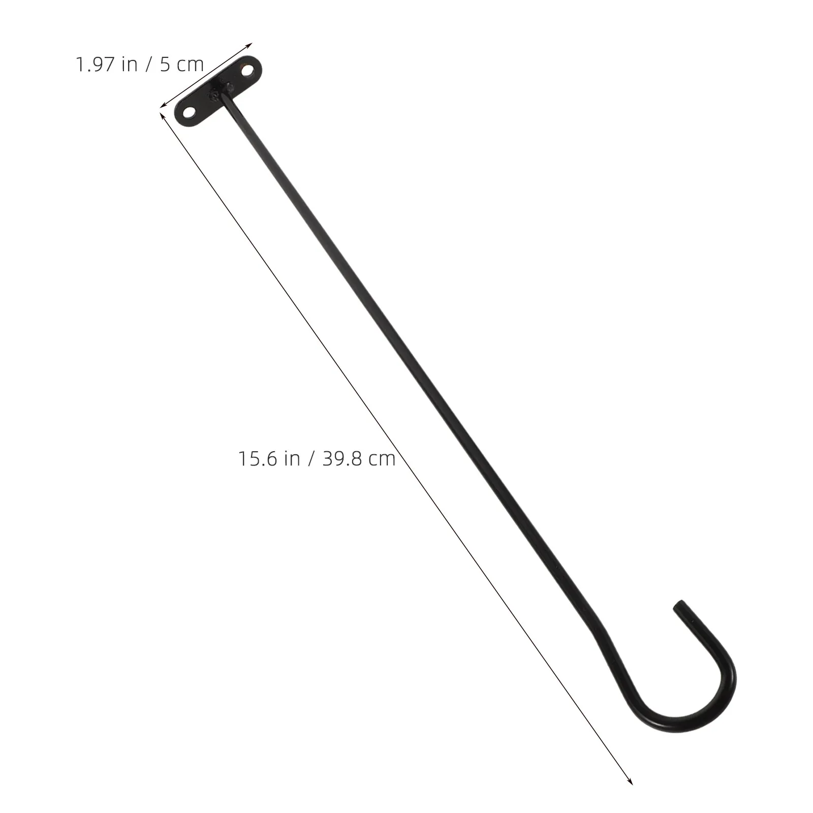 Mailbox Flag Pole Holder Horizontal Installation 16 Inch Heavy Duty Metal Garden Flag Mount Fits All Post Diameters Wind