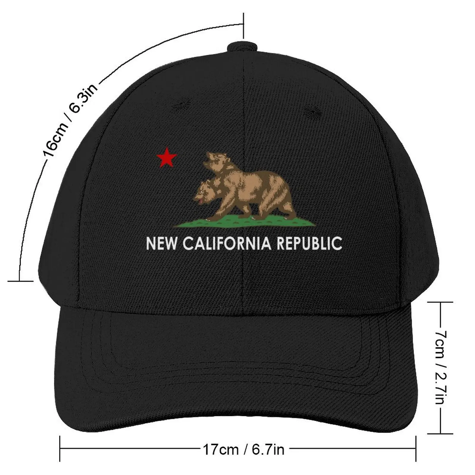 New California Republic NCR Fallout Fan Art Baseball Cap Wild Ball Hat Snap Back Hat Hat Man For The Sun Women's Golf Wear Men's