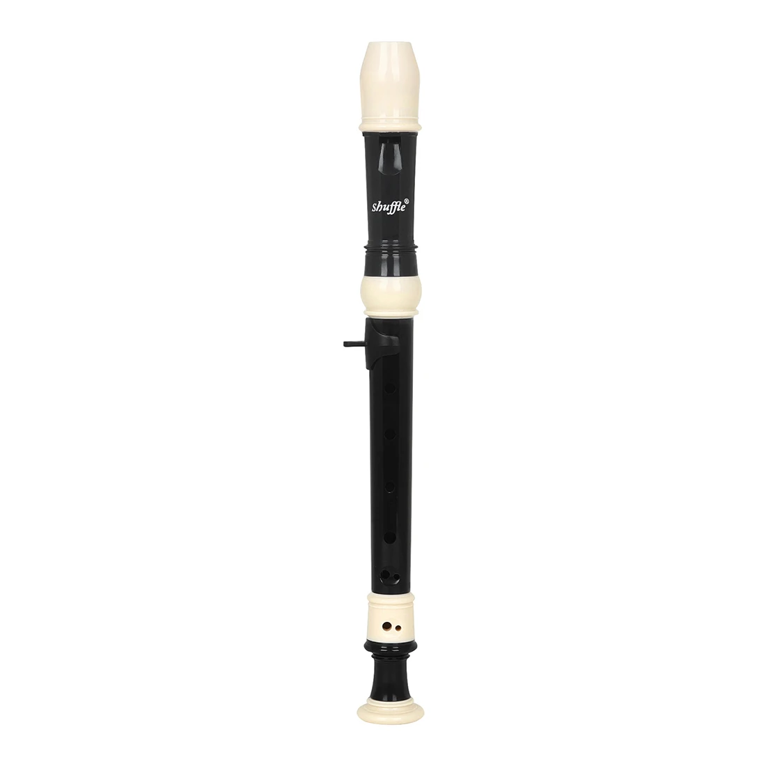 

Shuffle 8 Hole Recorder Baroque Style Flute ABS Woodwind Instrument Detachable Recorder with Cleaning Stick and Cloth