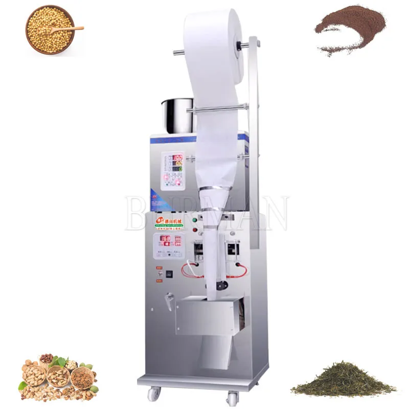 Fully Automatic Weighing Packaging Machine Sealer Packing Tea Powder Coffee Nut Three Side Sealing