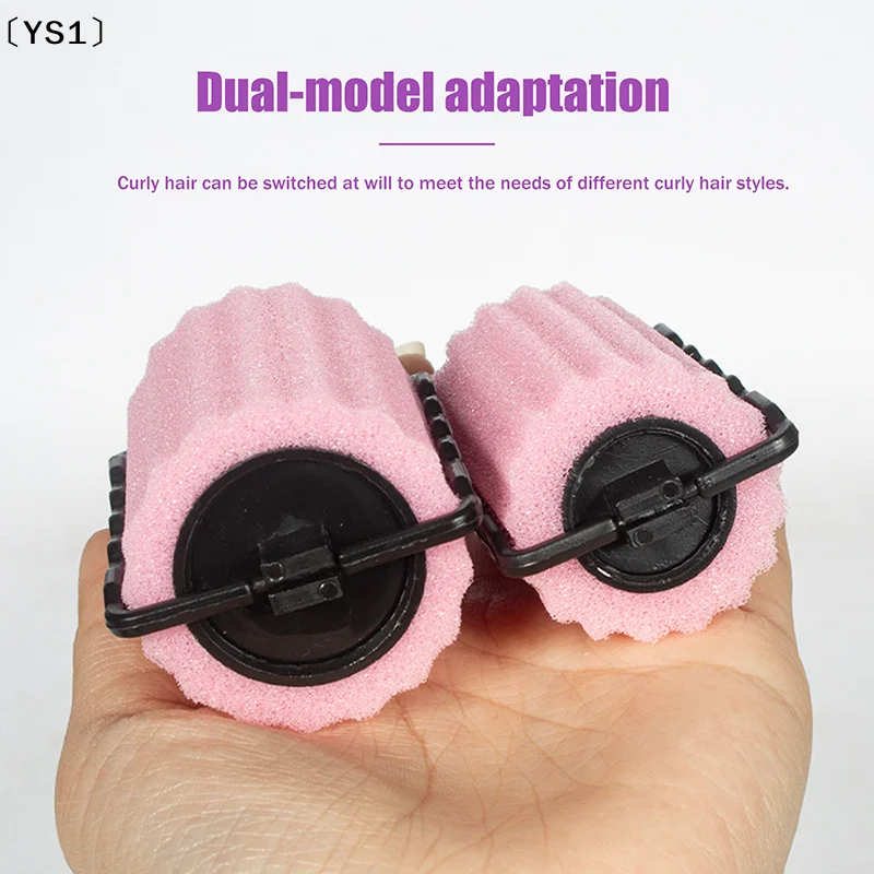 〔YS1〕6/8pcs Soft Sponge Foam Hair Rollers Curlers For Salon Barber DIY Curls Home Styling Tool view 5