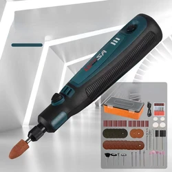 Longsa Mini Grinder Engraver Pen Cordless Electric Grinder Set Engraving Grinding Machine Polisher Electric Drill Tools