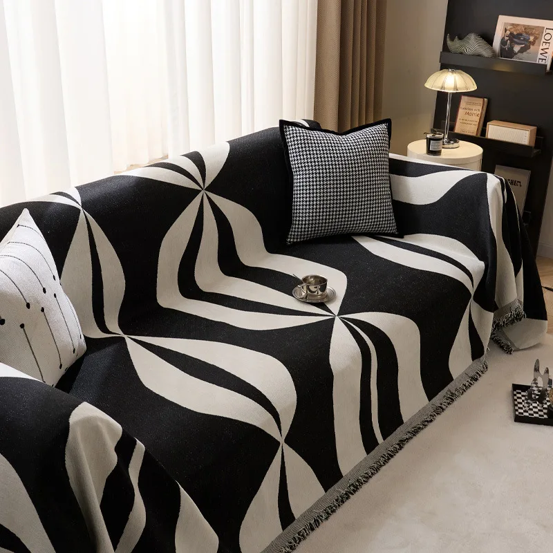 

Reversible Chenille Sofa Towel Sofa Cover Anti-cat Scratch All-season Chenille Living Room Sofa Cover Blanket All-inclusive