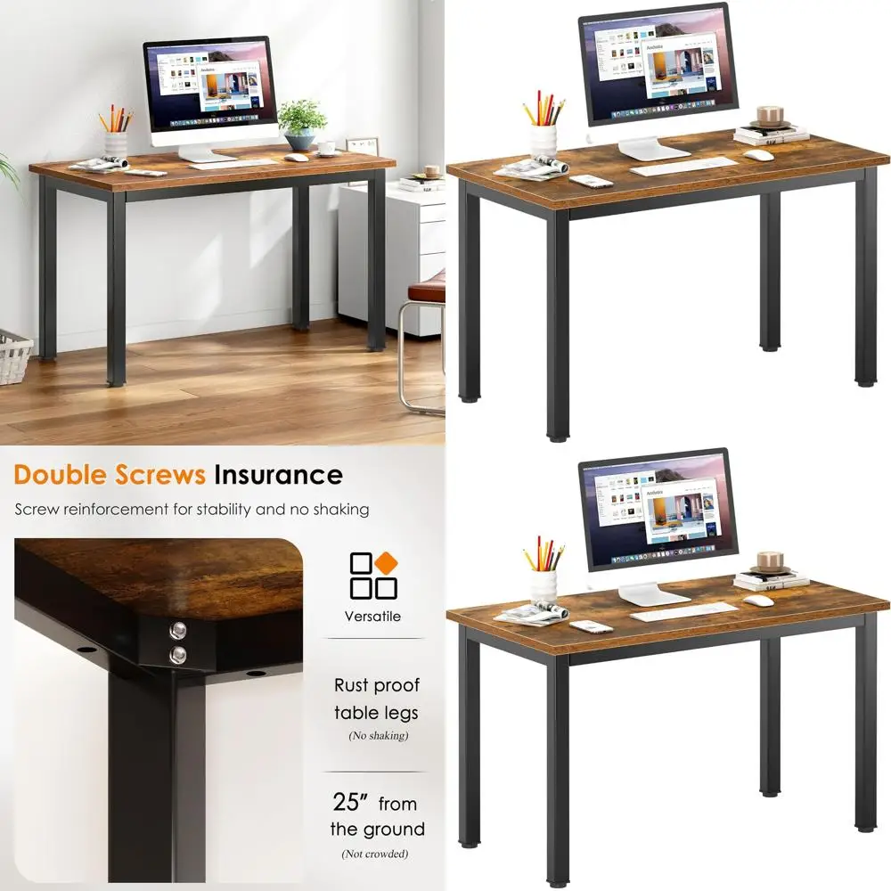 

Компактный стол в ретро-стиле для домашнего офиса, учебы и работы с ноутбуком в небольших помещениях (39 дюймов)