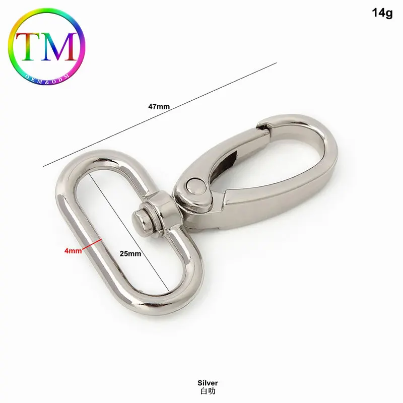 10-50Pcs Metal Leather Belt Snap Hook Swivel Trigger Clip For Bag Webbing Buckle Swivel Lobster Clasps Diy Luggage Hardware