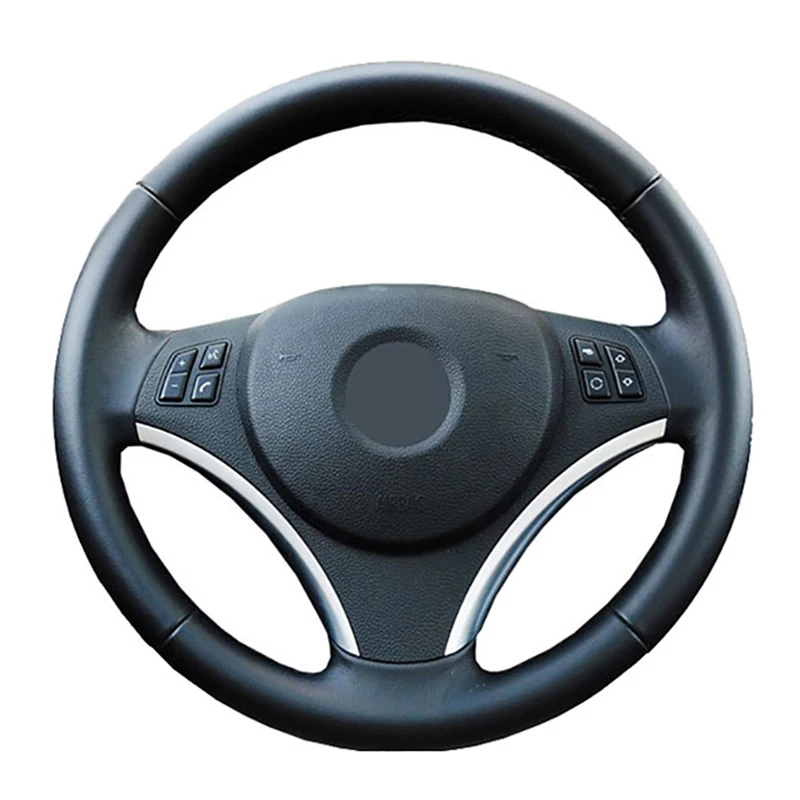 

Hand Sewing Car Steering Wheel Cover For BMW E90 325i 330i 335i E87 120i 130i 120d Customized Steering Wrap Microfiber Leather