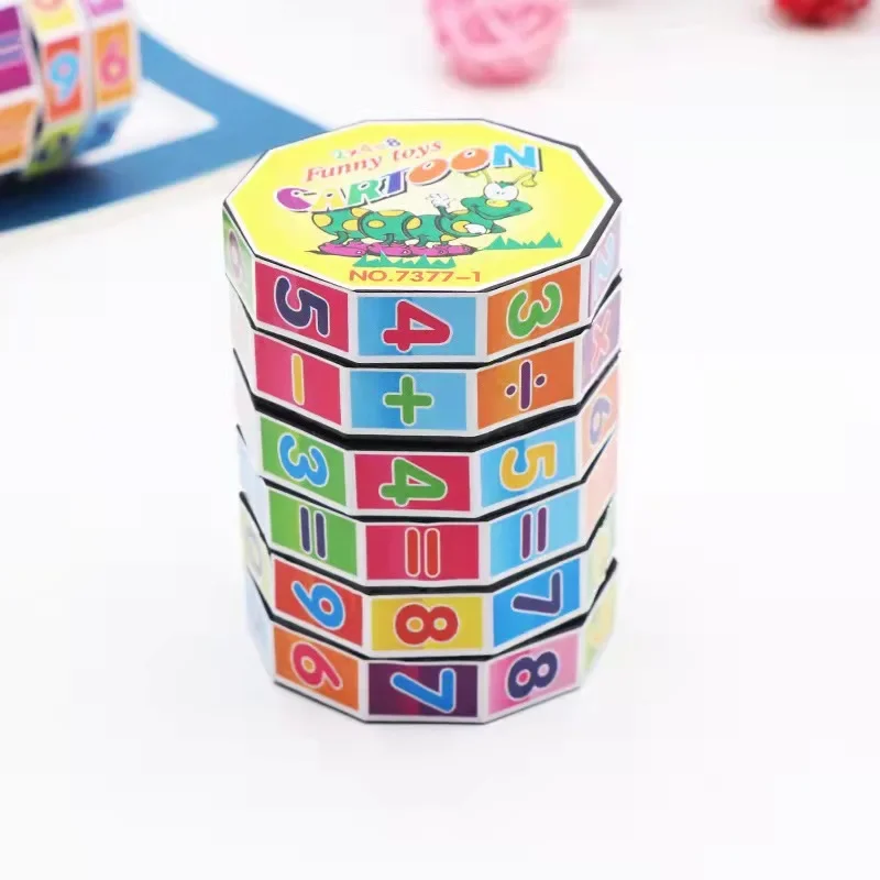 1PC New Children Mathematics Numbers Magic Cube Toy Montessori Puzzle Game Kids Learning Educational Math Block Calculate Game