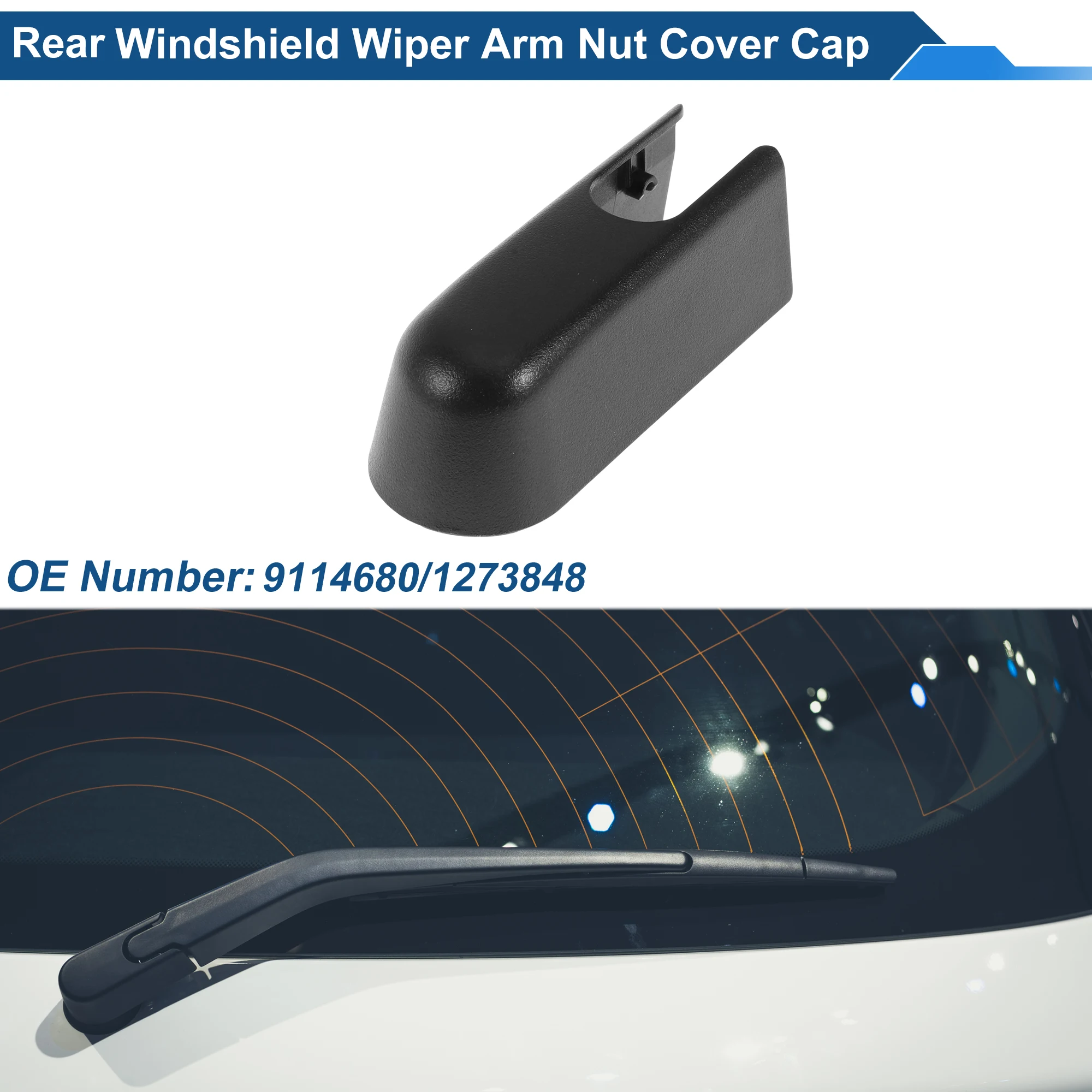 

UXCELL Крышка гайки рычага заднего стеклоочистителя для Opel Corsa C 2000-2006 No 9114680