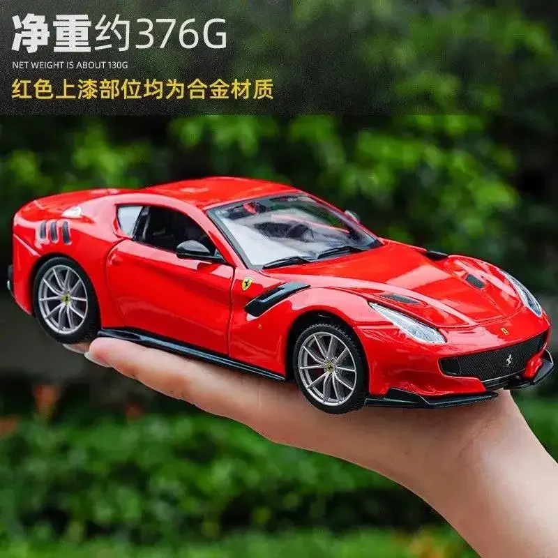 Bburago 1:24 Ferraris F12 TDF Alloy Racing Car Model High Simulation Diecast Metal Toy Sports Car Model Collection Gift B463