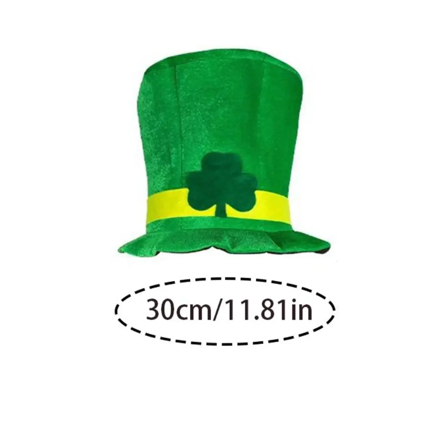 St. Patrick's Day Clover velvet top hat for men and women St. Patrick's Day Party Party Gifts Irish Elf costumes Fun hats