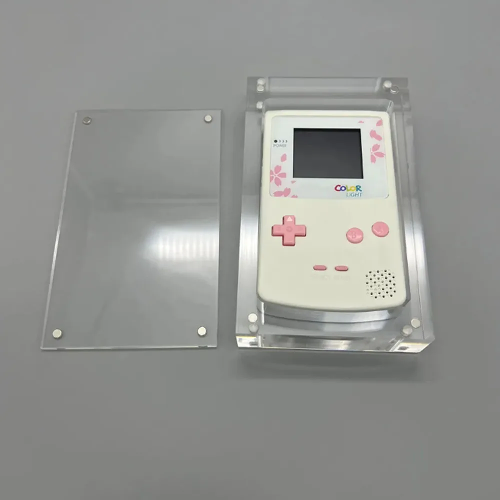 Transparency Acrylic Magnetic Cover Console Display Box Storage Box for Gameboy COLOR GBC Game Console Cover Shell Box