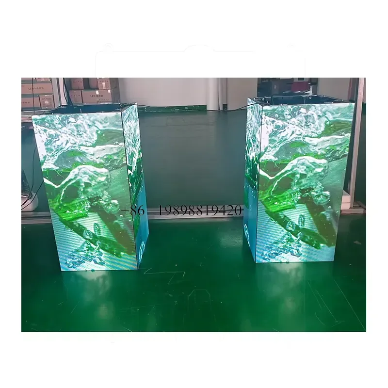 Wmwmnu for Seamless Edge Video Wall Indoor LED Screen 90 Degree Corner Column Pillar IP43 4K Fair Trade customized product
