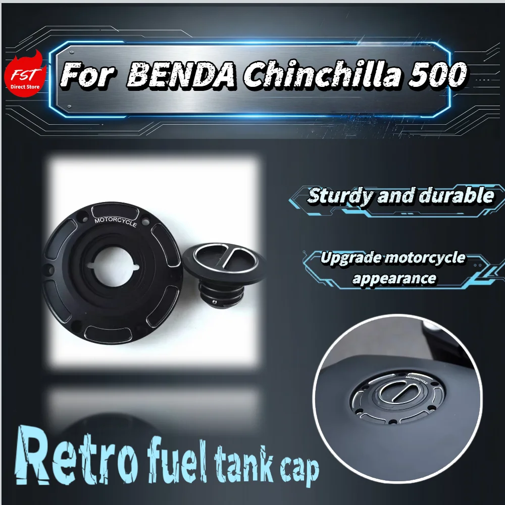 For Benda Chinchilla 500 Modified Vintage Aluminum Alloy Gas Tank Cover Anti-scratch Beautiful Appearance Upgrade Parts