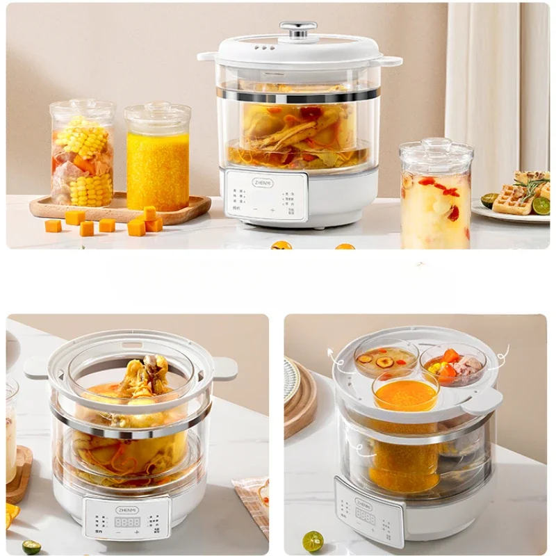 Electric Stew Pot Large Capacity Electric Water-proof Stew Household Glass Stew Cup Porridge Cooking Artifact Automatic Soup Pot