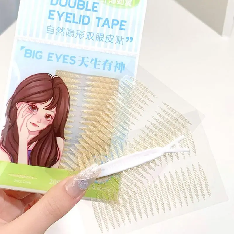 Double Eyelid Sticker Invisible Eyelid Lifter Strips Waterproof Fiber Eyelid Lift Strip Instant Eye Lift Perfect For Uneven