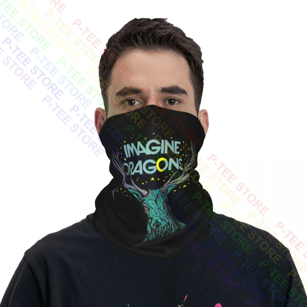 Imagine Dragons Elk In Stars Merch Polaina para el cuello Bandana Bufanda Mascarilla Unisex Correr Alta elasticidad