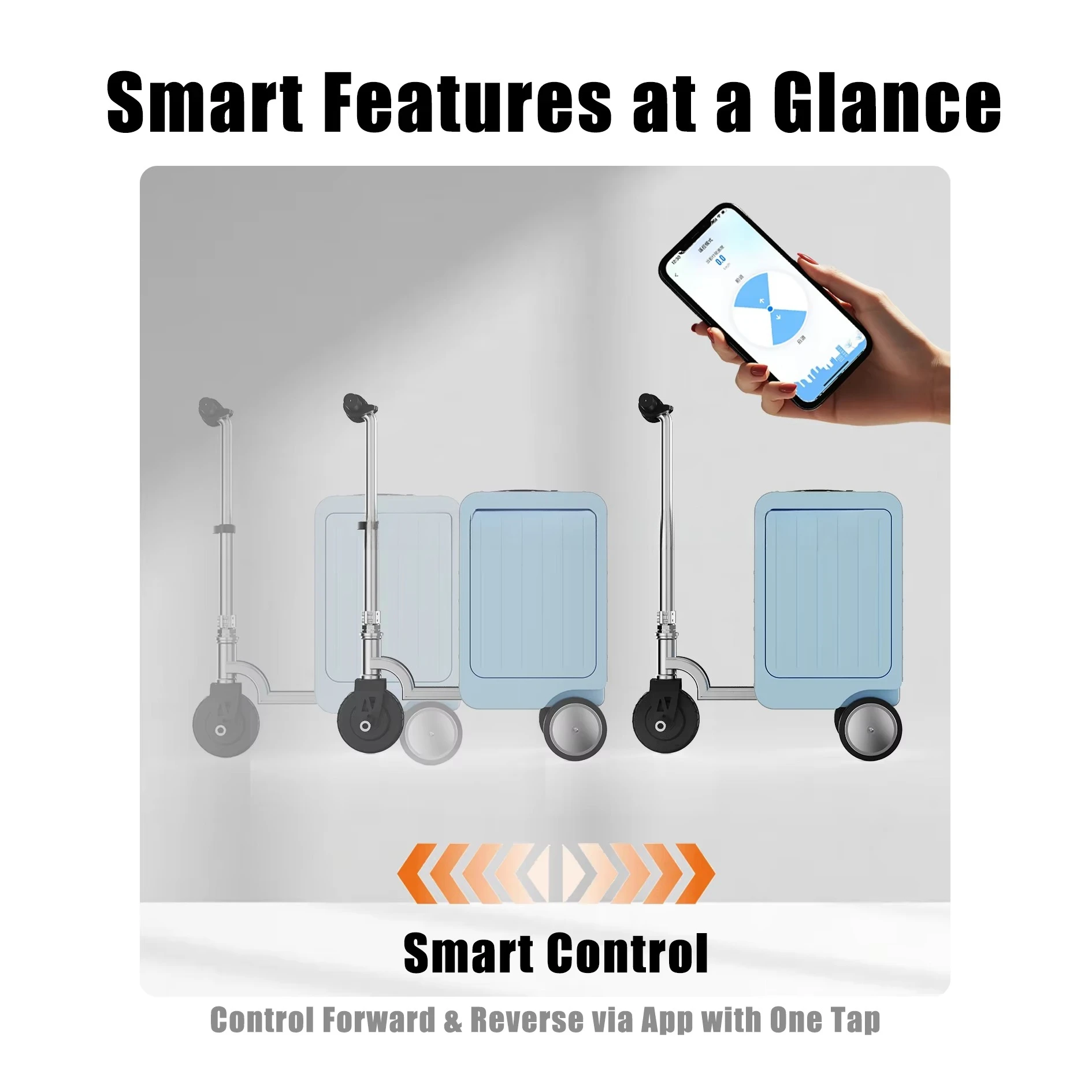 FUTURE JOY TSA Lock Smart Luggage 20'' | Aluminum Hard Shell & Airline Approved