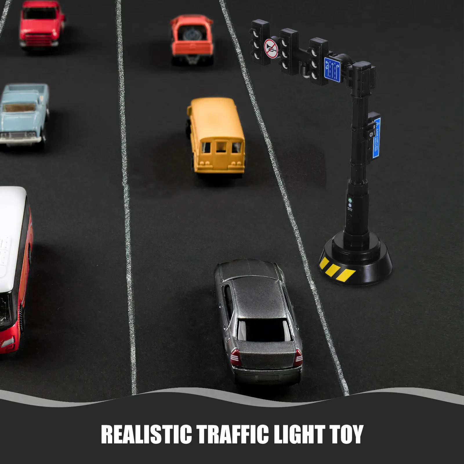 

Имитационный светофор для детей со светодиодами и звуковыми эффектами: реалистичное городское регулирование движения для детского сада и домашнего обучения