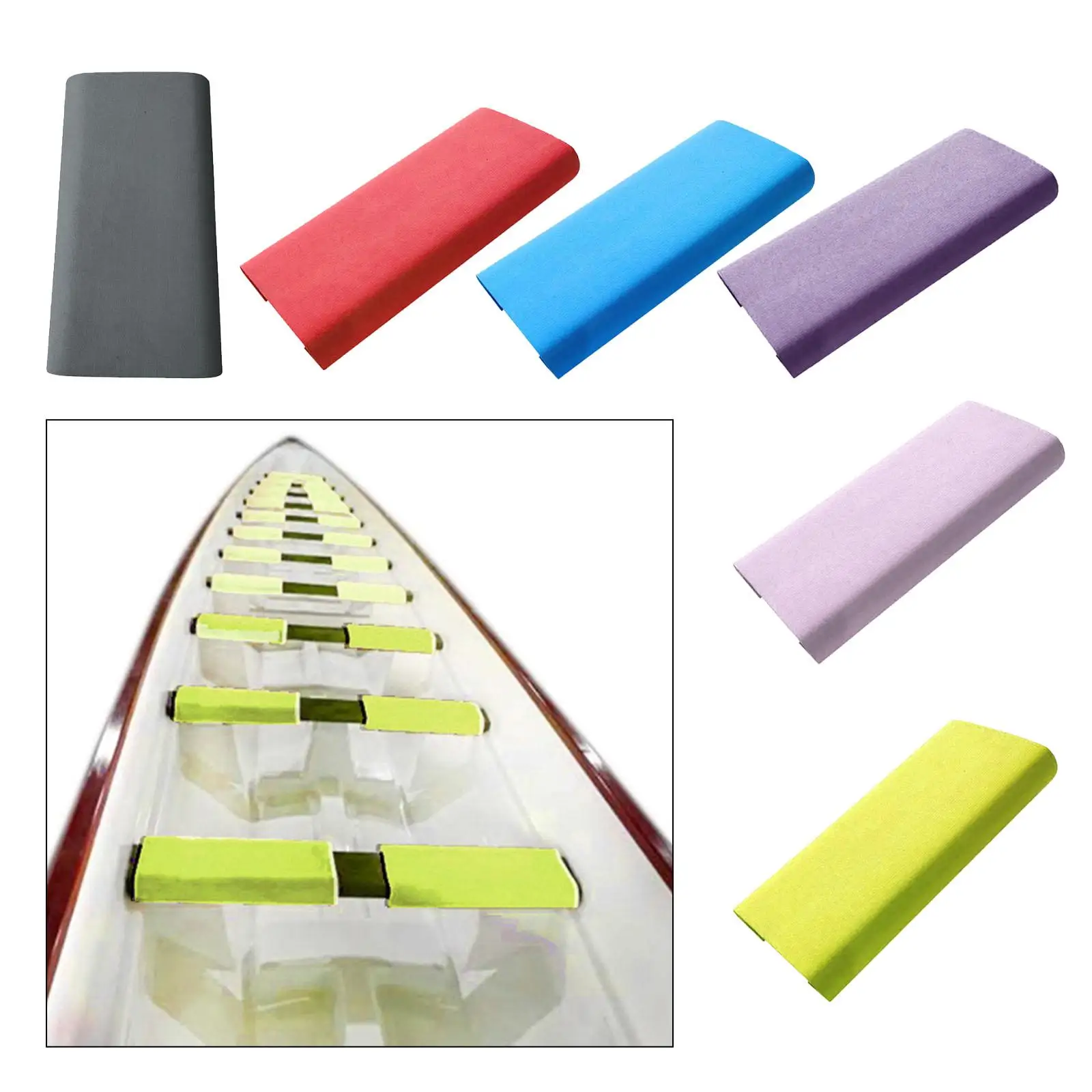 EVA Dragon Boat Seat Cushion Lightweight Shock Absorption Mat Waterproof Non Slip Seat Pad for Kayaking Sailing Fishing