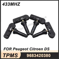 4 Uds sensores de presión de neumáticos Sensor TPMS para Peugeot 3008 308 5008 Citroen C4 Jumper DS4 DS5 Berlingo 433MHz 9683420380
