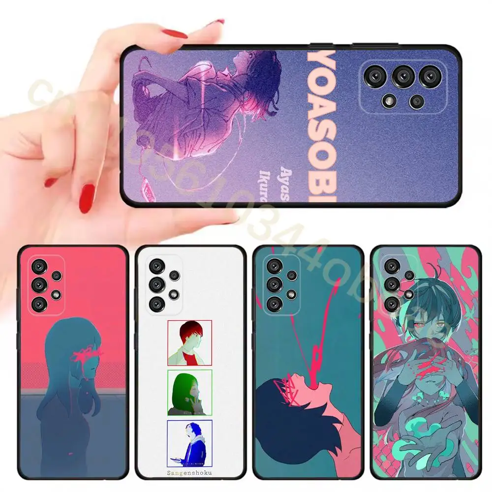 Jpop Y-Yoasobi Album Cover Phone Case For Samsung Galaxy A13,21s,22,31,32,52,53,71,80,A91 Soft Black Shell