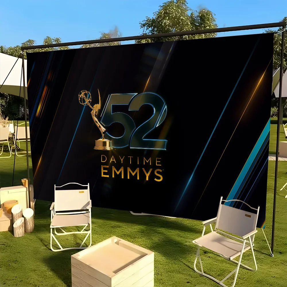 52 جائزة إيمي النهار 2025 علم للتخييم في الهواء الطلق بار نزهة ديكور منزلي للحفلات راية الحلي