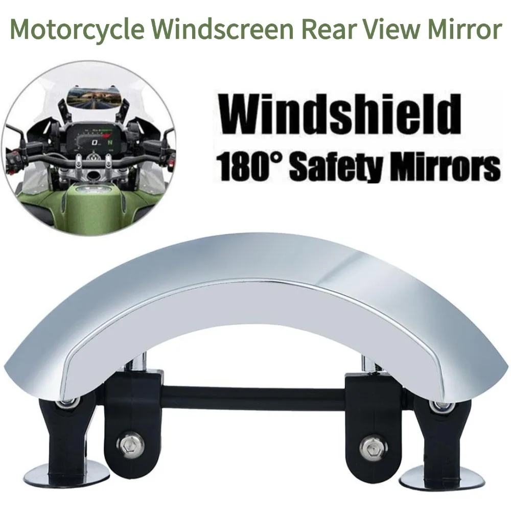 

Motorcycle Windscreen 180° Blind Spot Mirror Wide Angle Rearview Mirrors Safety Small Rear View Mirror for Motorbike Parts