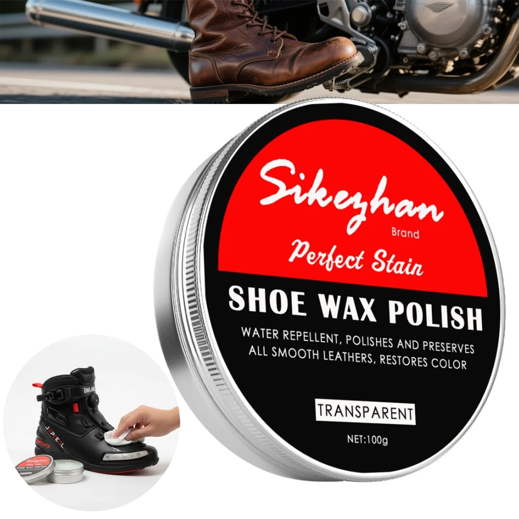 Cycling Boots Leather Care Cream Transparent Shoe Polish Natural Eco-Friendly Odorless Colorless for Riding Shoes