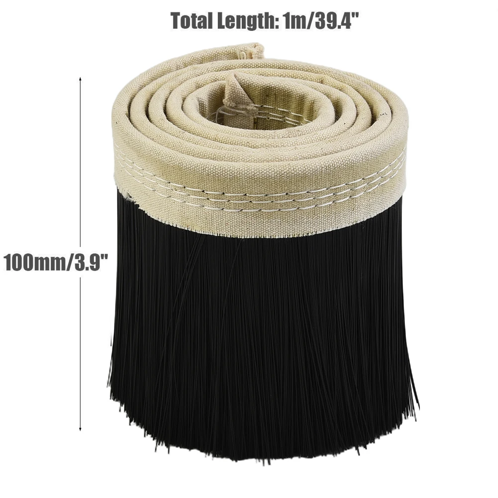 70mm/100mm Nylon Dust Cover Brush Vacuum Cleaner Engraving Machine Dust Cover CNC Router Brush Replacement 1M