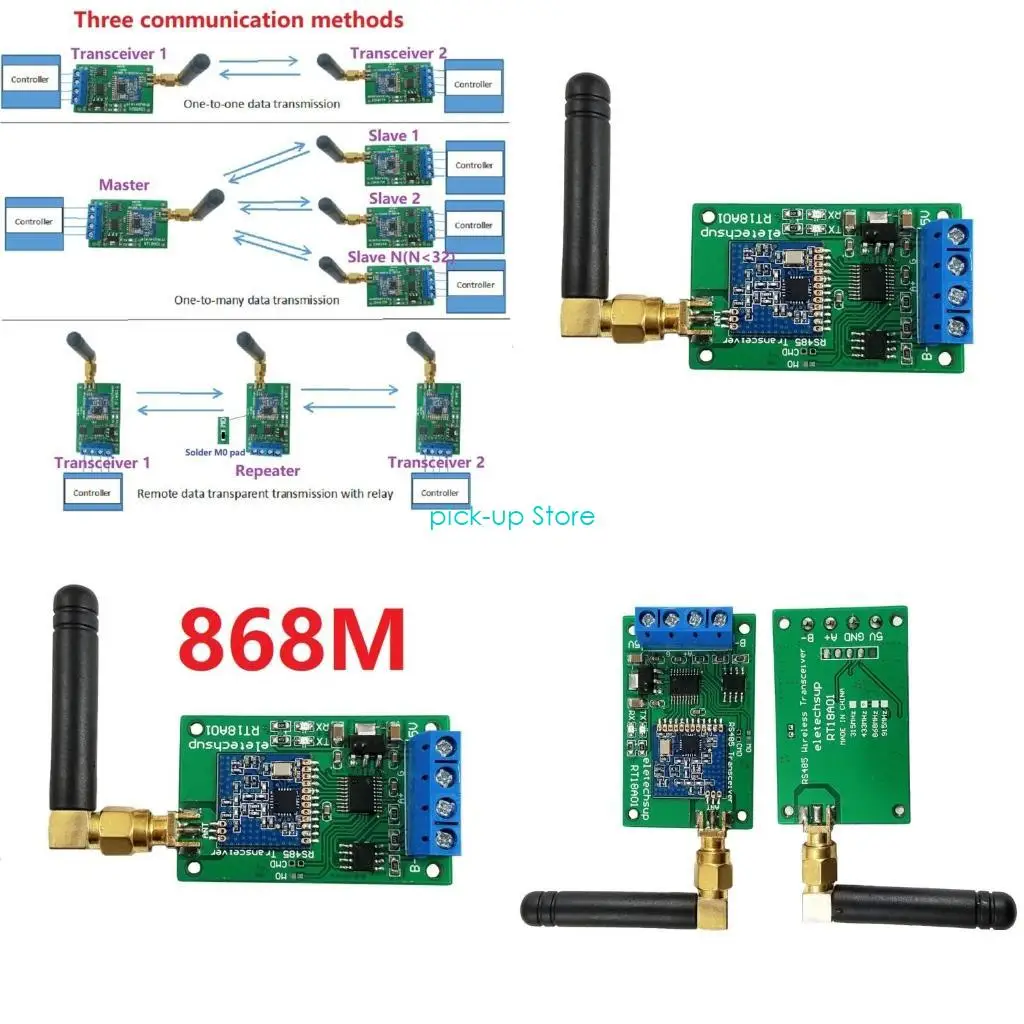 

Q5WA Reliable Wireless RS485 Communication - 433Mhz/868Mhz FSK UHF Transceiver