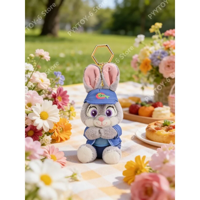 Disney Genuine Product Mickey Series Judy Cartoon Character Cute Plush Doll Pendant Decoration Keychain Gift Plush Toys in Stock