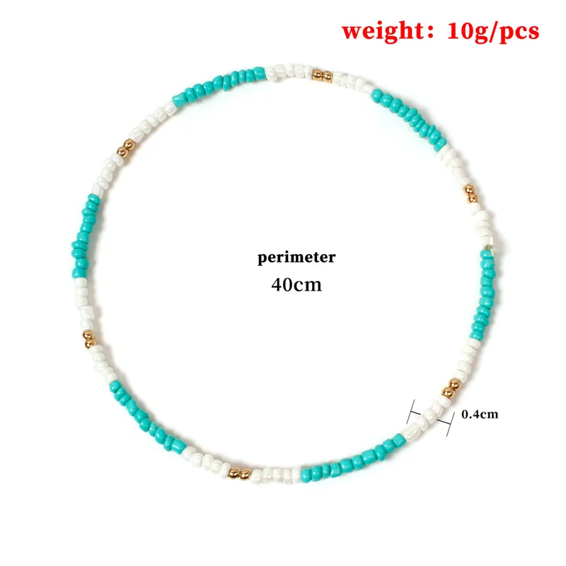2025 Böhmen Stil Perlen Halskette Mehrfarbige Halsketten Charme Halsketten Süße Hals Kette Schmuck Für Frauen Mädchen Großhandel – Detail 2