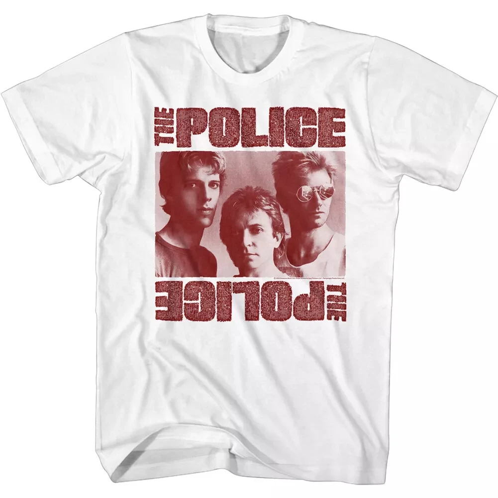 

Мужская футболка The Police Group Photo, футболка в стиле рок-музыки, американская группа, певица, мужская уличная футболка с короткими рукавами, женский хлопковый топ