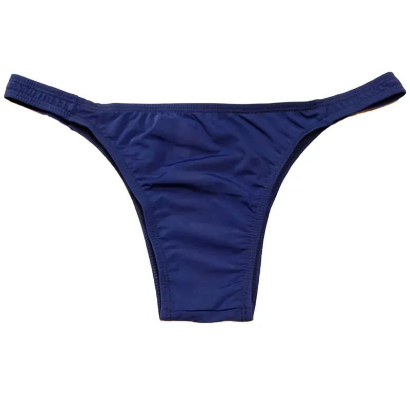Calzoncillos sexys de tiro bajo para hombre, ropa interior de Bikini sin costuras, con bolsa transpirable y parte trasera en T, cómodos, de calidad,