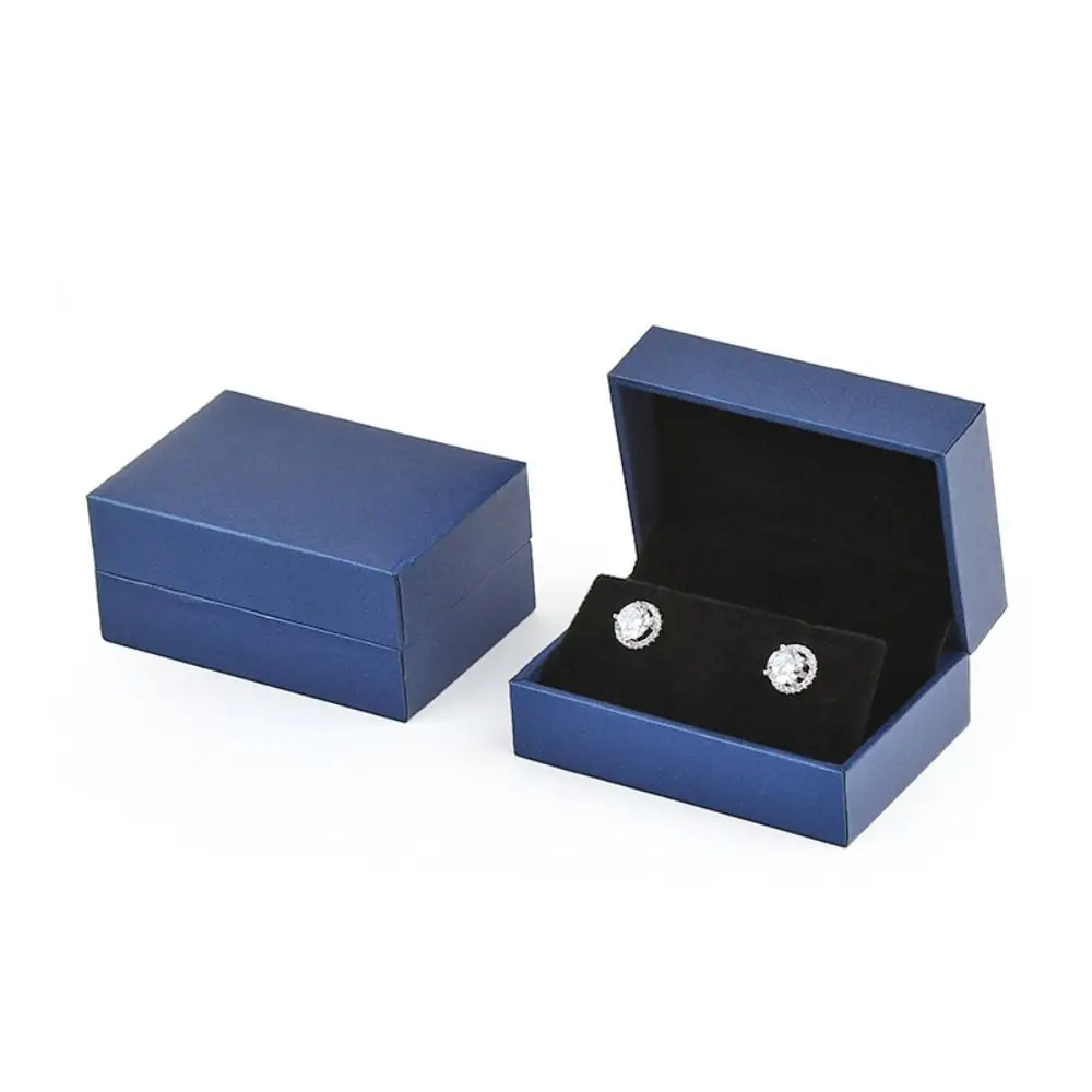 

Travel Solid Color Jewelry Packaging Cufflinks Storage Box Jewelry Display Case Earring Packaging Box Earrings Jewelry Storage