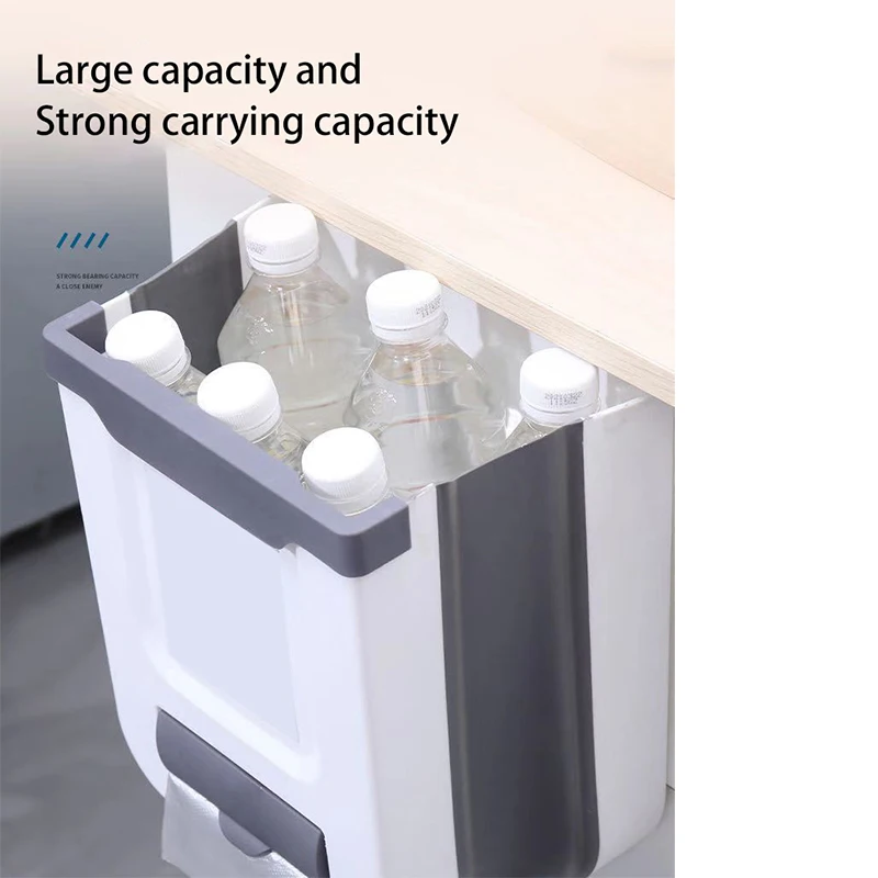 TYTXRV Camping car accessory Foldable Trash Can Large-Capacity PP material Easy-to-clean For Caravan Motorhome Home Car Kitchen