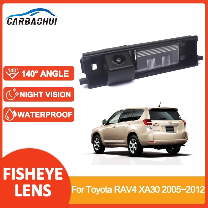 

Камера заднего вида Fisheye для парковки автомобиля, аксессуары для Toyota Vanguard XA30 2005~2012 (запасное колесо на двери)