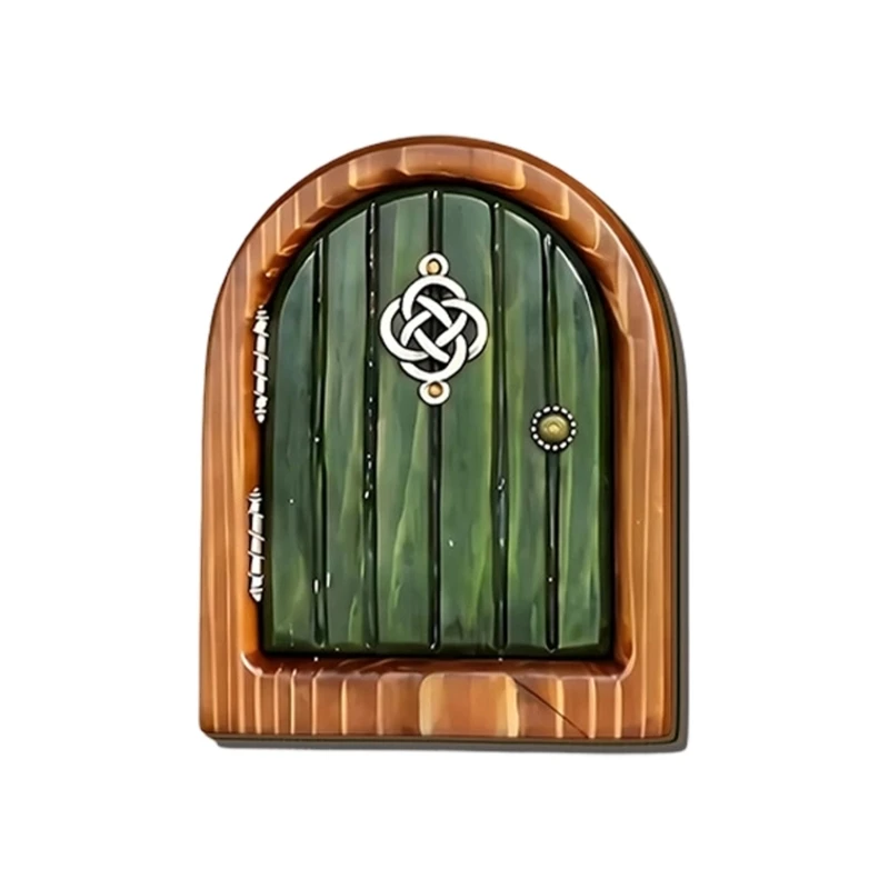 Shelf Display Miniature Door Plaque with Adhesive Mount for Indoors A2BB