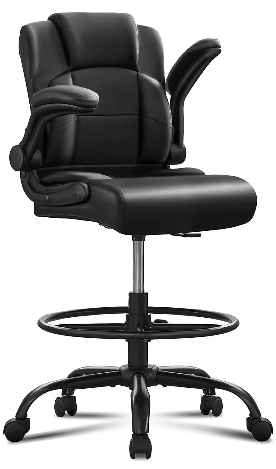 Ergonomic Drafting Chair Tall Office Standing Desk Adjustable Footrest Ring Mesh Back Swivel Rolling, Customized