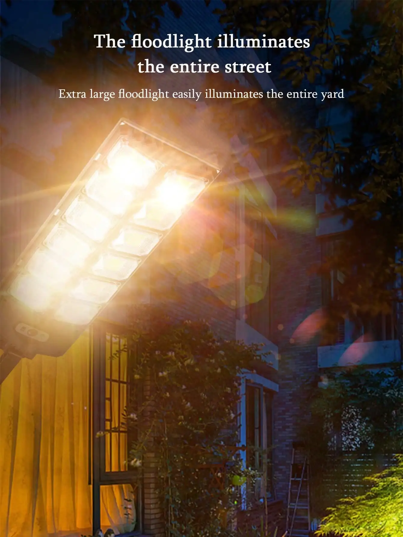 Integrated Solar LED Street Light: Motion Sensor, Waterproof/Windproof, Auto-On, Home/Garden/Outdoor