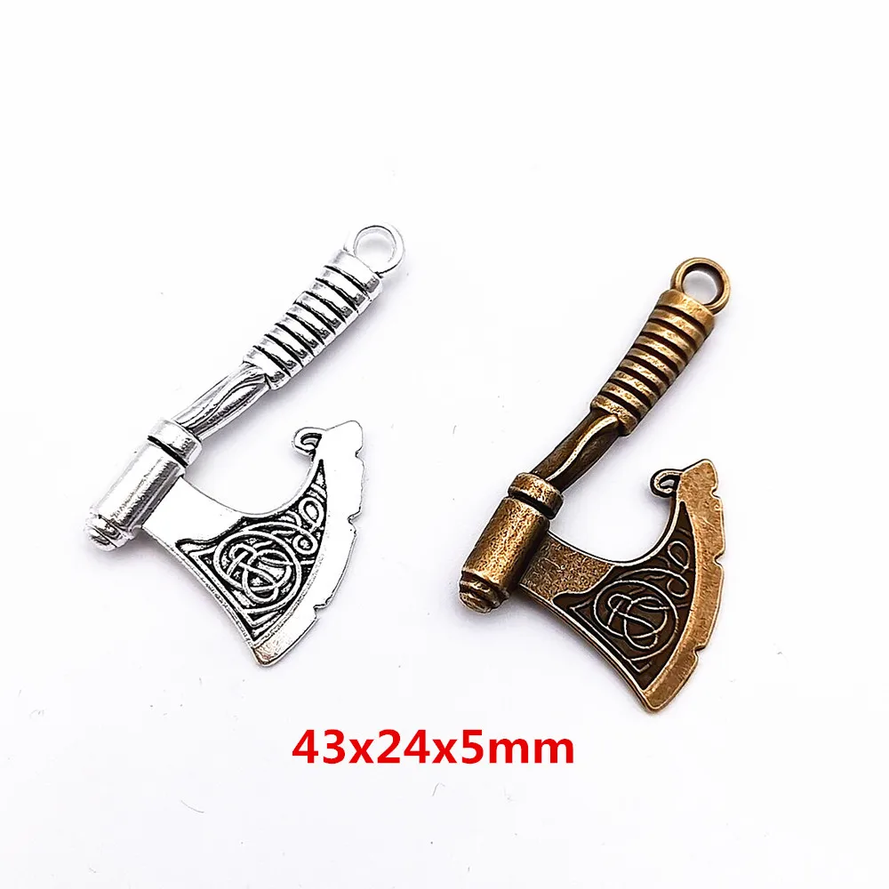 5pieces（Tool axe）vintage zinc alloy charm metal pendant DIY jewelry discovery making accessories3744