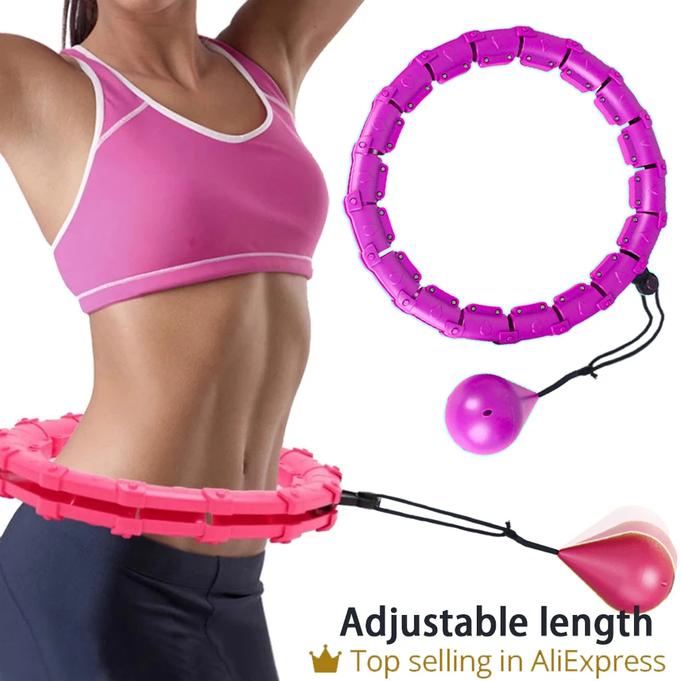 Aro de Ejercicio Ajustable 2026Section, Aro de Fitness Desmontable para Abdomen y Cintura, Aro de Masaje para Pérdida de Peso