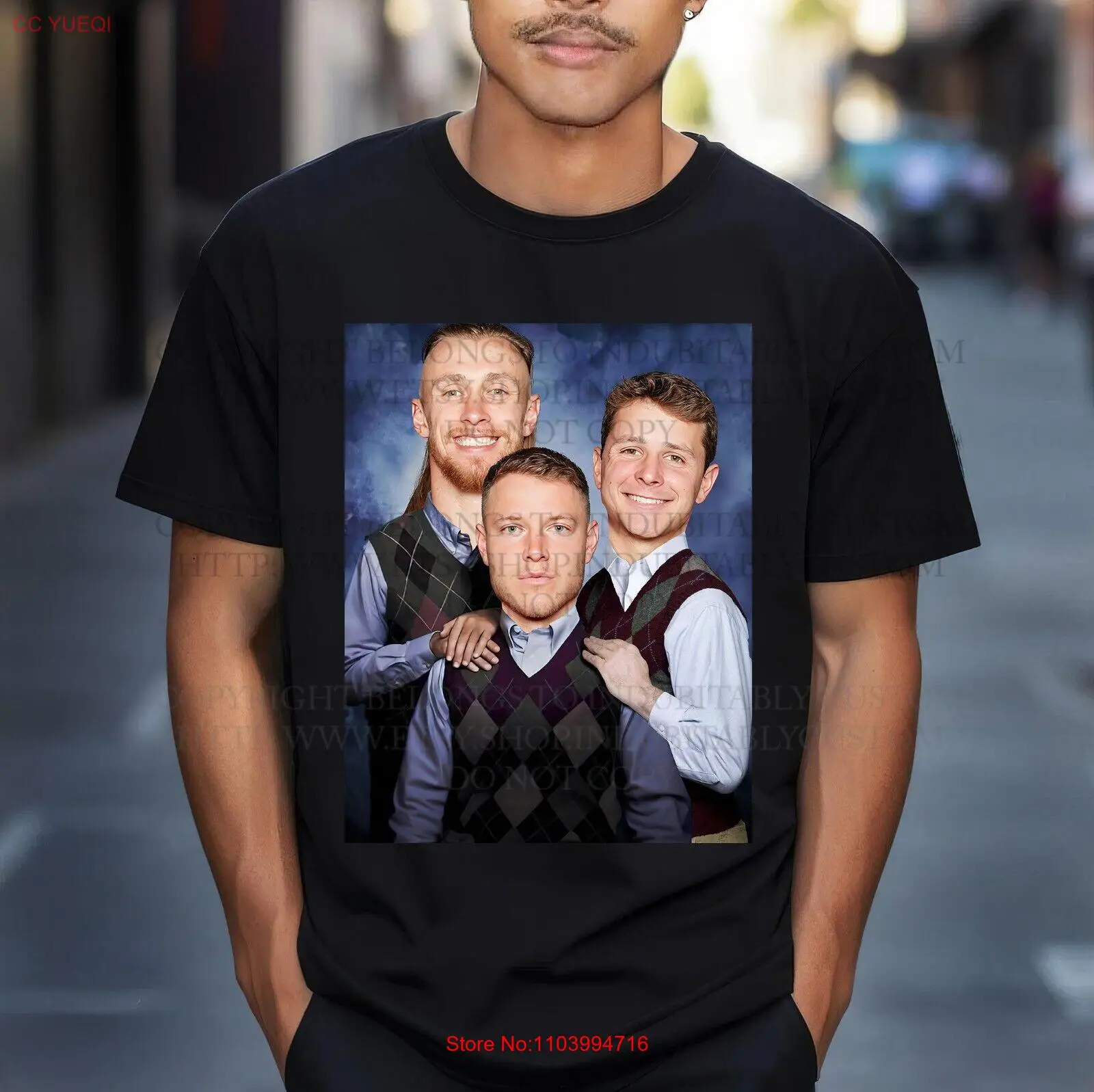 Step Brothers Christian McCaffrey George Kittle Brock Prudy 49ers T-Shirt