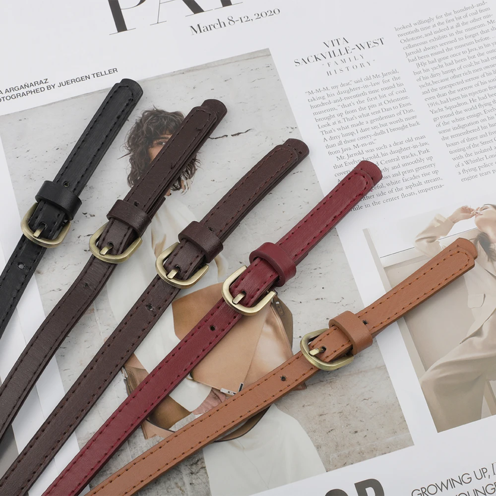 2Pcs/Lot Adjustable Bag Belt Detachable PU Leather Bag Strap Women Shoulder Bag Strap Handbag Strap DIY Replacement Accessories