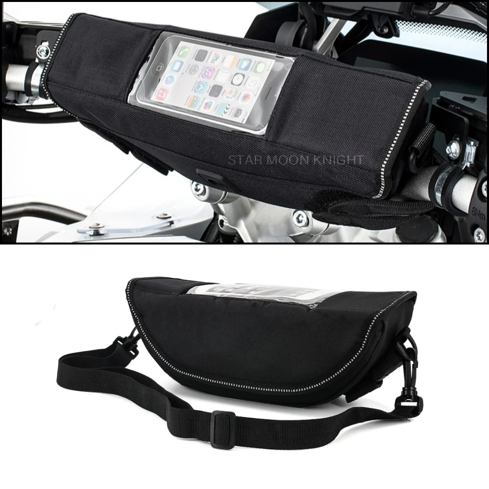 

Motorcycle Handlebar Bag with Touchscreen Phone Storage Bag For Ducati Multistrada 1200 1260 Hypermotard 950 Monster 797 821