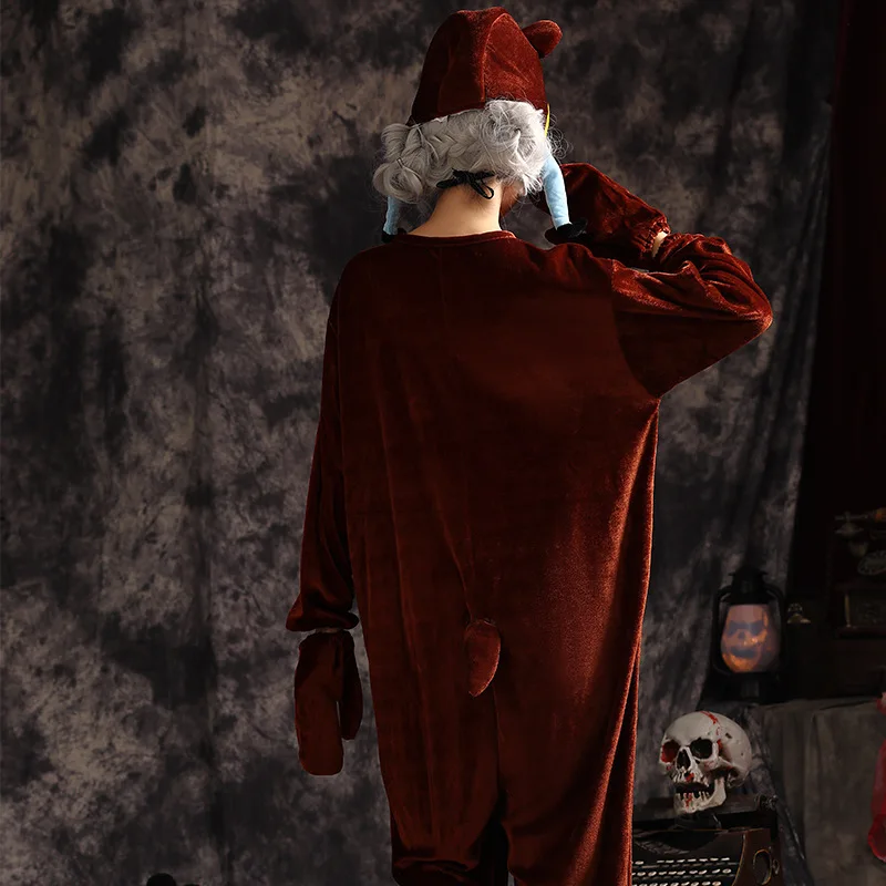 Loween oing urso manchado de sangue festival animal traje roupas cos role-plang palco desempenho roupa feminina faion