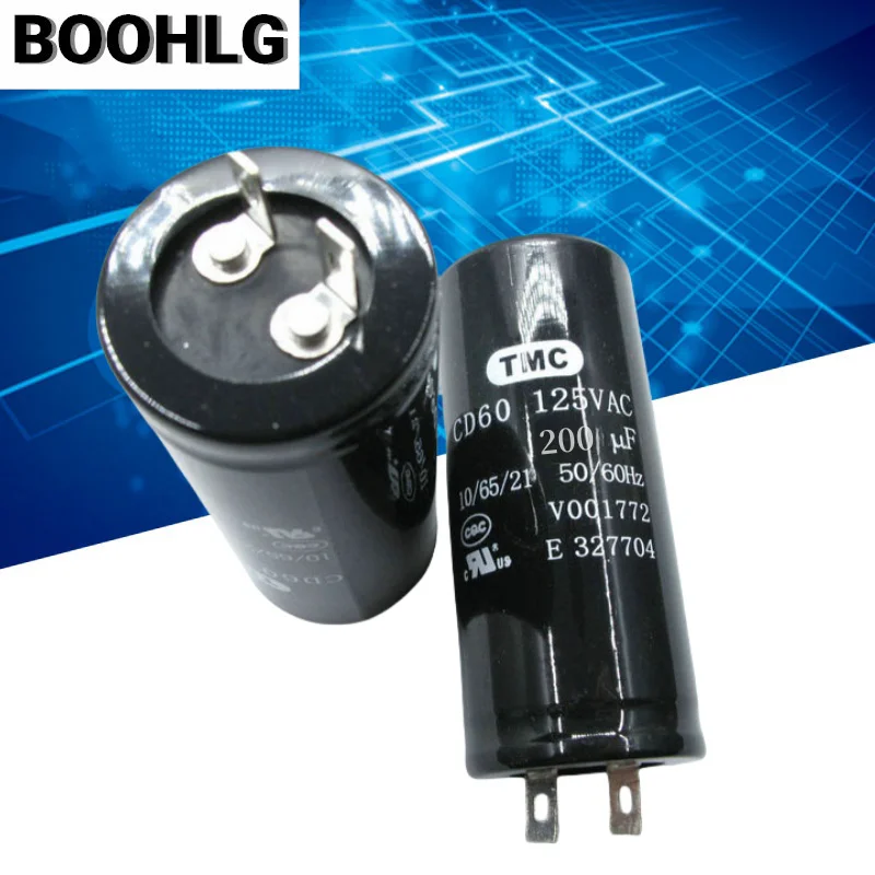 1 sztuk TMC CD60 110V 125V 150UF 200UF 300UF 400UF 500UF kondensator rozruchowy